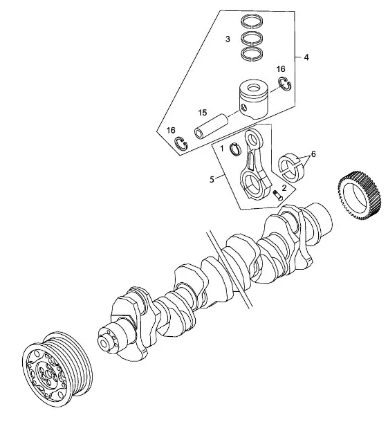 504006110 - Палец поршня ДВС Cursor13 T9,T9.505/St., CR