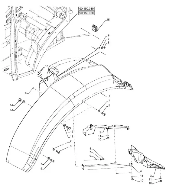 48104096 - крыло заднее
