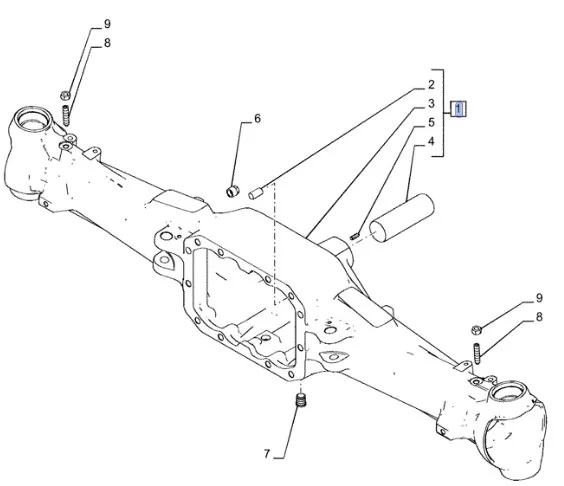 87633145 - Корпус переднего моста